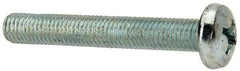 Value Collection - 1/4-28 UNF, 1-3/4" Length Under Head Phillips Drive Machine Screw - Pan Head, Grade J82 Steel, Zinc-Plated Finish, Without Washer - Industrial Tool & Supply