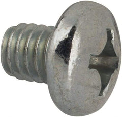 Value Collection - 5/16-18 UNC, 3/8" Length Under Head Phillips Drive Machine Screw - Pan Head, Grade J82 Steel, Zinc-Plated Finish, Without Washer - Industrial Tool & Supply