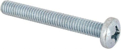 Value Collection - 5/16-18 UNC, 2-1/2" Length Under Head Phillips Drive Machine Screw - Pan Head, Grade J82 Steel, Zinc-Plated Finish, Without Washer - Industrial Tool & Supply