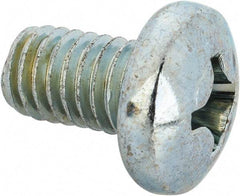 Value Collection - 3/8-16 UNC, 5/8" Length Under Head Phillips Drive Machine Screw - Pan Head, Grade J82 Steel, Zinc-Plated Finish, Without Washer - Industrial Tool & Supply