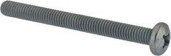 Value Collection - 3/8-16 UNC, 4" Length Under Head Phillips Drive Machine Screw - Pan Head, Grade J82 Steel, Zinc-Plated Finish, Without Washer - Industrial Tool & Supply