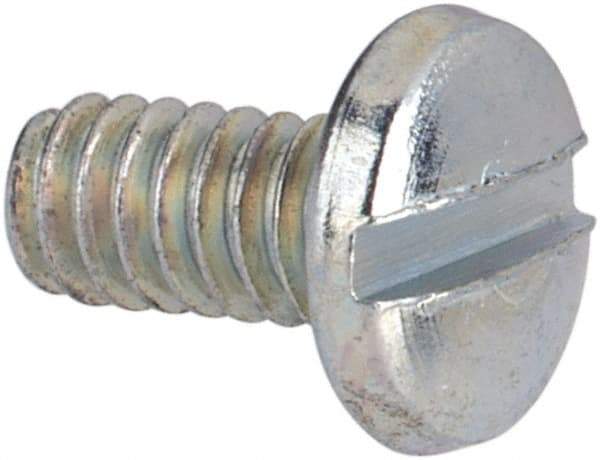 Value Collection - #2-56 UNC, 3/16" Length Under Head Slotted Drive Machine Screw - Binding Head, Grade J82 Steel, Zinc-Plated Finish, Without Washer - Industrial Tool & Supply