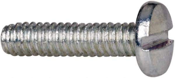 Value Collection - #2-56 UNC, 3/8" Length Under Head Slotted Drive Machine Screw - Binding Head, Grade J82 Steel, Zinc-Plated Finish, Without Washer - Industrial Tool & Supply