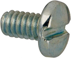 Value Collection - #3-48 UNC, 3/16" Length Under Head Slotted Drive Machine Screw - Binding Head, Grade J82 Steel, Zinc-Plated Finish, Without Washer - Industrial Tool & Supply