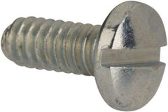 Value Collection - #3-48 UNC, 1/4" Length Under Head Slotted Drive Machine Screw - Binding Head, Grade J82 Steel, Zinc-Plated Finish, Without Washer - Industrial Tool & Supply