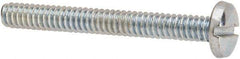 Value Collection - #4-40 UNC, 1" Length Under Head Slotted Drive Machine Screw - Binding Head, Grade J82 Steel, Zinc-Plated Finish, Without Washer - Industrial Tool & Supply