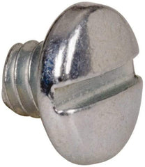 Value Collection - #5-40 UNC, 1/8" Length Under Head Slotted Drive Machine Screw - Binding Head, Grade J82 Steel, Zinc-Plated Finish, Without Washer - Industrial Tool & Supply