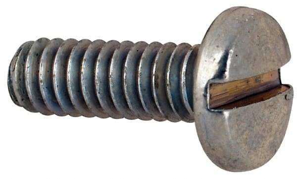 Value Collection - #5-40 UNC, 3/8" Length Under Head Slotted Drive Machine Screw - Binding Head, Grade J82 Steel, Zinc-Plated Finish, Without Washer - Industrial Tool & Supply