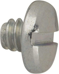 Value Collection - #6-32 UNC, 1/8" Length Under Head Slotted Drive Machine Screw - Binding Head, Grade J82 Steel, Zinc-Plated Finish, Without Washer - Industrial Tool & Supply