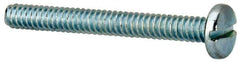 Value Collection - #6-32 UNC, 1-1/4" Length Under Head Slotted Drive Machine Screw - Binding Head, Grade J82 Steel, Zinc-Plated Finish, Without Washer - Industrial Tool & Supply
