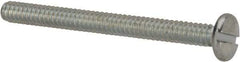 Value Collection - #6-32 UNC, 1-1/2" Length Under Head Slotted Drive Machine Screw - Binding Head, Grade J82 Steel, Zinc-Plated Finish, Without Washer - Industrial Tool & Supply