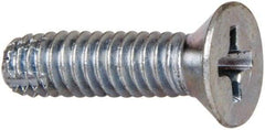 Value Collection - #8-32 UNC, 7/16" Length Under Head Slotted Drive Machine Screw - Binding Head, Grade J82 Steel, Zinc-Plated Finish, Without Washer - Industrial Tool & Supply