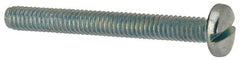Value Collection - #8-32 UNC, 1-1/2" Length Under Head Slotted Drive Machine Screw - Binding Head, Grade J82 Steel, Zinc-Plated Finish, Without Washer - Industrial Tool & Supply
