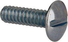 Value Collection - #4-40 UNC, 3/8" Length Under Head Slotted Drive Machine Screw - Truss Head, Grade J82 Steel, Zinc-Plated Finish, Without Washer - Industrial Tool & Supply