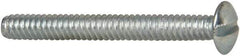 Value Collection - #6-32 UNC, 1-1/4" Length Under Head Slotted Drive Machine Screw - Truss Head, Grade J82 Steel, Zinc-Plated Finish, Without Washer - Industrial Tool & Supply