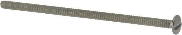 Value Collection - #6-32 UNC, 3" Length Under Head Slotted Drive Machine Screw - Truss Head, Grade J82 Steel, Zinc-Plated Finish, Without Washer - Industrial Tool & Supply