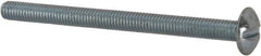 Value Collection - #10-32 UNF, 2-1/2" Length Under Head Slotted Drive Machine Screw - Truss Head, Grade J82 Steel, Zinc-Plated Finish, Without Washer - Industrial Tool & Supply