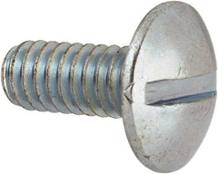 Value Collection - #12-24 UNC, 1/2" Length Under Head Slotted Drive Machine Screw - Truss Head, Grade J82 Steel, Zinc-Plated Finish, Without Washer - Industrial Tool & Supply