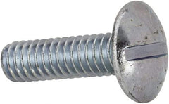 Value Collection - #12-24 UNC, 3/4" Length Under Head Slotted Drive Machine Screw - Truss Head, Grade J82 Steel, Zinc-Plated Finish, Without Washer - Industrial Tool & Supply