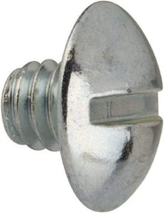 Value Collection - 1/4-20 UNC, 1/4" Length Under Head Slotted Drive Machine Screw - Truss Head, Grade J82 Steel, Zinc-Plated Finish, Without Washer - Industrial Tool & Supply