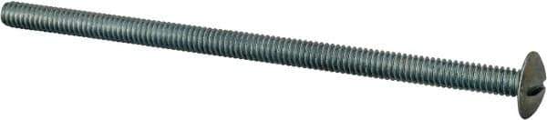 Value Collection - 1/4-20 UNC, 5" Length Under Head Slotted Drive Machine Screw - Truss Head, Grade J82 Steel, Zinc-Plated Finish, Without Washer - Industrial Tool & Supply