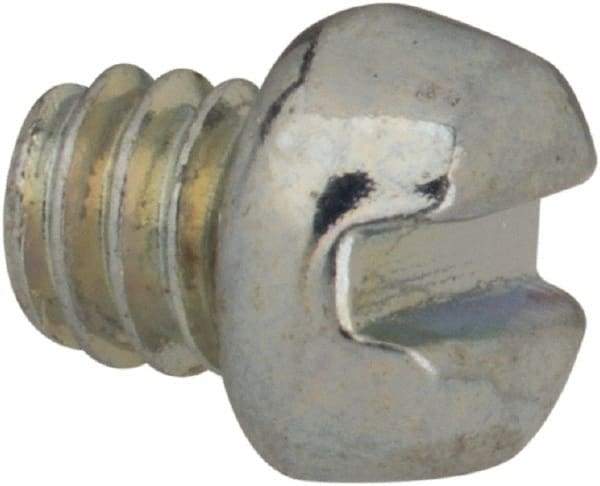 Value Collection - #5-40 UNC, 1/8" Length Under Head Slotted Drive Machine Screw - Fillister Head, Grade J82 Steel, Zinc-Plated Finish, Without Washer - Industrial Tool & Supply
