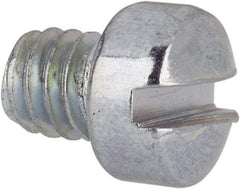 Value Collection - #8-32 UNC, 3/16" Length Under Head Slotted Drive Machine Screw - Fillister Head, Grade J82 Steel, Zinc-Plated Finish, Without Washer - Industrial Tool & Supply