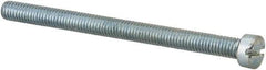 Value Collection - #10-32 UNF, 2-1/2" Length Under Head Slotted Drive Machine Screw - Fillister Head, Grade J82 Steel, Zinc-Plated Finish, Without Washer - Industrial Tool & Supply