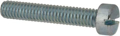 Value Collection - 5/16-18 UNC, 1-3/4" Length Under Head Slotted Drive Machine Screw - Fillister Head, Grade J82 Steel, Zinc-Plated Finish, Without Washer - Industrial Tool & Supply