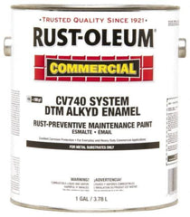Rust-Oleum - 1 Gal Flat Red Alkyd Primer - 325 to 650 Sq Ft Coverage, Quick Drying, Interior/Exterior - Industrial Tool & Supply