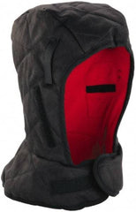 Ergodyne - Universal Size, Black, Underneath Hard Hat Winter Liner - Shoulder Cape Length, 3 Layer - Industrial Tool & Supply