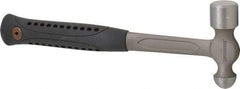 Paramount - 1 Lb Head Ball Pein Hammer - Steel Handle with Grip, 13-1/4" OAL - Industrial Tool & Supply