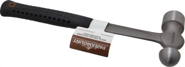 Paramount - 2 Lb Head Ball Pein Hammer - Steel Handle with Grip, 14-1/2" OAL - Industrial Tool & Supply
