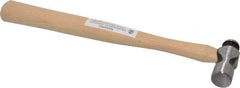 Paramount - 1/4 Lb Head Ball Pein Hammer - Wood Handle, 10-7/8" OAL - Industrial Tool & Supply