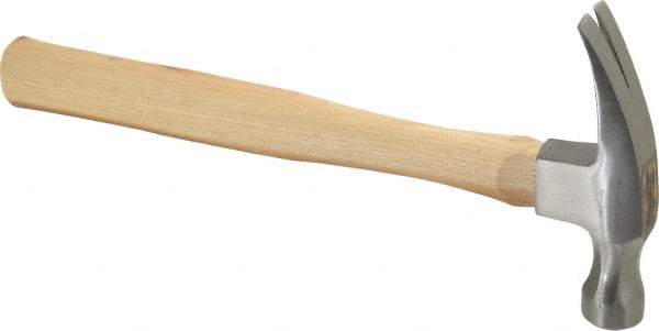 Paramount - 1 Lb Head, Straight Framing Hammer - 13" OAL, Wood Handle - Industrial Tool & Supply