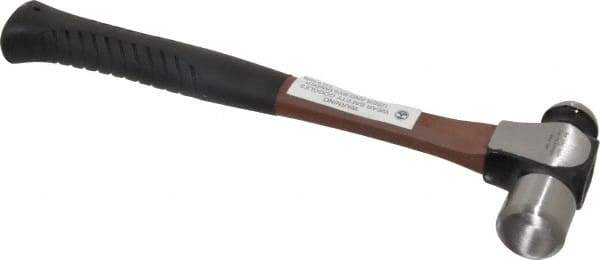 Paramount - 3/4 Lb Head Ball Pein Hammer - Fiberglass Handle, 11-1/8" OAL - Industrial Tool & Supply