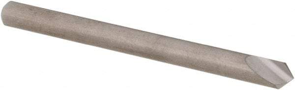 SGS - 1/8" Head Diam, 1/8" Shank Diam, 1 Flute 90° Solid Carbide Countersink - Bright Finish, 1-1/2" OAL, Single End, Straight Shank, Right Hand Cut - Industrial Tool & Supply
