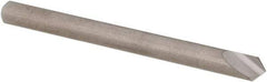 SGS - 1/8" Head Diam, 1/8" Shank Diam, 1 Flute 90° Solid Carbide Countersink - Bright Finish, 1-1/2" OAL, Single End, Straight Shank, Right Hand Cut - Industrial Tool & Supply