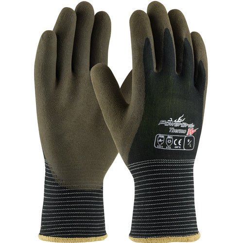 ‎41-1430/XXL Insulated Seamless Knit - PowerGrab Thermo W - 13G Poly Shell - 10G Acrylic Liner - Latex MS Grip - Exact Industrial Supply