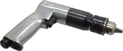 Ingersoll-Rand - 1/2" Reversible Keyed Chuck - Pistol Grip Handle, 500 RPM, 4 CFM, 0.5 hp, 90 psi - Industrial Tool & Supply