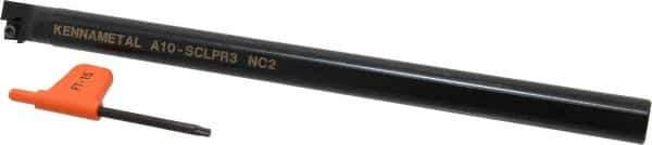 Kennametal - 19.56mm Min Bore Diam, 254mm OAL, 5/8" Shank Diam, A-SCLP Indexable Boring Bar - CP.. Insert, Screw Holding Method - Industrial Tool & Supply