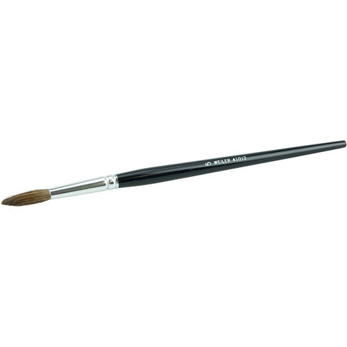 1/4″ Lacquering Brush, Camel Hair, 1-1/8″ Trim Length, Round Handle - Industrial Tool & Supply