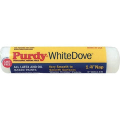 Purdy - 1/4" Nap, 9" Wide Paint General Purpose Roller Cover - Smooth Texture, Dralon - Industrial Tool & Supply