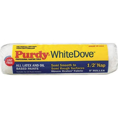 Purdy - 1/2" Nap, 9" Wide Paint General Purpose Roller Cover - Semi-Rough Texture, Dralon - Industrial Tool & Supply