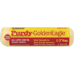 Purdy - 1/2" Nap, 9" Wide Paint General Purpose Roller Cover - Semi-Rough Texture, Synthetic Knit - Industrial Tool & Supply