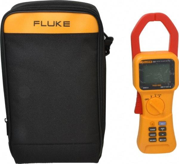 Fluke - 353, CAT IV, CAT III, Digital True RMS Clamp Meter with 2.2835" Clamp On Jaws - 1400 AC Amps, 2000 DC Amps, Measures Current, Frequency - Industrial Tool & Supply