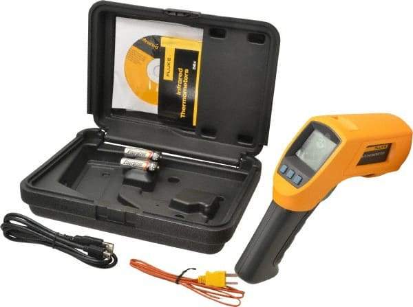 Fluke - -40 to 800°C (-40 to 1472°F) Infrared Thermometer - 50:1 Distance to Spot Ratio - Industrial Tool & Supply