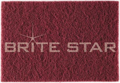 Brite Star - Very Fine Grade Aluminum Oxide Hand Pad - Green, 6" Wide x 9" Long, Nonwoven - Industrial Tool & Supply