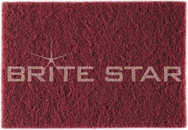 Brite Star - Super Fine Grade Flint Hand Pad - White, 6" Wide x 9" Long, Nonwoven - Industrial Tool & Supply