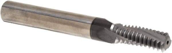 Iscar - 5/8-11 UNC, 0.449" Cutting Diam, 3 Flute, Solid Carbide Helical Flute Thread Mill - Internal Thread, 1.14" LOC, 3-1/2" OAL, 1/2" Shank Diam - Industrial Tool & Supply
